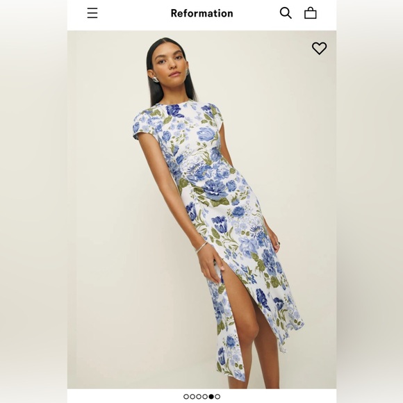 Reformation Frasier Dress; size 4 (NWOT) - Picture 3 of 9